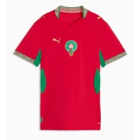Camiseta Marruecos Primera Equipación Replica Mundial 2026 para mujer mangas cortas